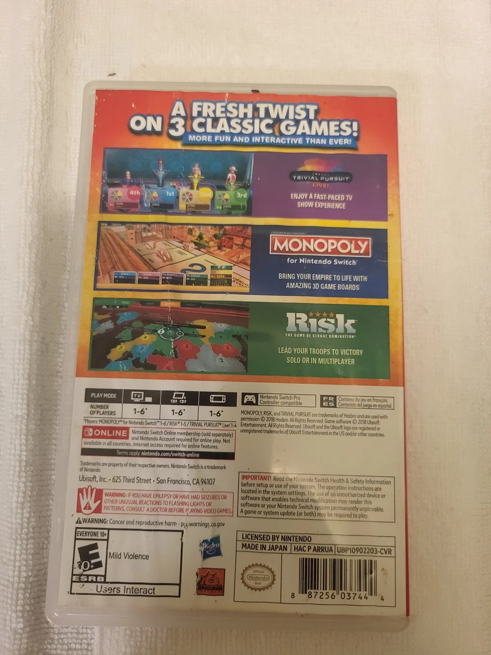 Hasbro Game Night for Nintendo Switch - Red